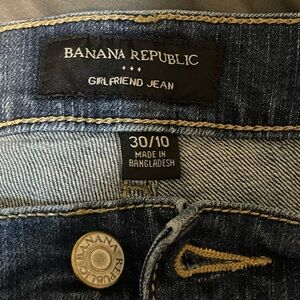 Banana Republic Blue Denim Girlfriend Jeans